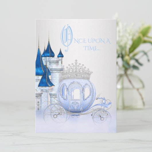 Invitation Cinderella Princess Anniversaire (Debout devant)