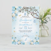 Invitation Cinderella Princess Jardin enchanté Quinceanera (Debout devant)