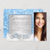 Invitation Cinderella Princess Quinceanera (Devant / Derrière)