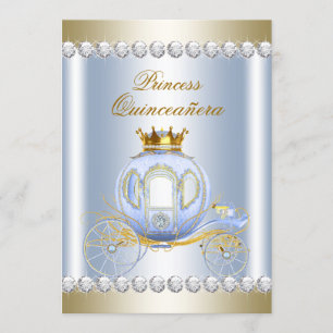 Invitation Cinderella Princesse Quinceanera