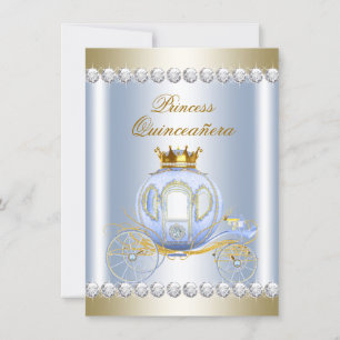 Invitation Cinderella Princesse Quinceanera