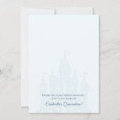 Invitation Cinderella Sweet 16 Anniversaire Conte de Fées Ble (Dos)
