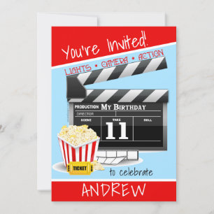 Invitation Cinéma 11e fête d'anniversaire