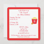 Invitation Cinéma Anniversaire (Dos)