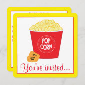 Invitation Cinéma Anniversaire (Devant / Derrière)