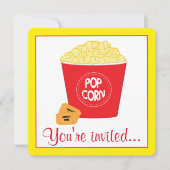 Invitation Cinéma Anniversaire (Devant)
