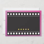 Invitation Cinéma Anniversaire Fête N'importe quel âge Théâtr (Dos)