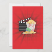 Invitation Cinéma de nuit Cinéma fête d'anniversaire Invitati (Dos)