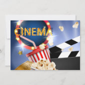 Invitation Cinéma Film Time Boy Anniversaire Popcorn (Dos)