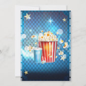 Invitation Cinéma Films Vidéo Nuit Anniversaire Fête (Dos)