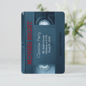 Invitation Cinéma nuit home house fête (Debout devant)