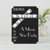 Invitation Cinéma Star Hollywood robe fête (Debout devant)