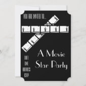 Invitation Cinéma Star Hollywood robe fête (Devant)