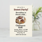 Invitation Cinnamon Rolls Cute Swete Breakfast (Debout devant)