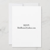 Invitation Cinq Ballons d'anniversaire grande impression (Dos)