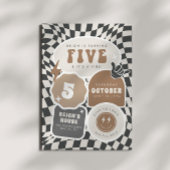 Invitation Cinq est une Vibe | Boys 5th Retro Skater Party