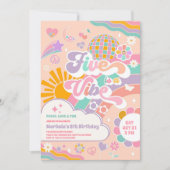 Invitation Cinq Est Une Vibration Anniversaire 5 Ans Disco So (Devant)