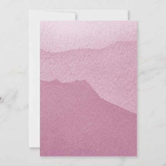 Invitation Cinq photos sur Aquarelle Diplômée Rose ID892 (Dos)