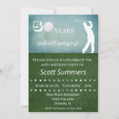 Invitation Cinquante 50e anniversaire Golf Personnaliser (Devant)