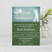 Invitation Cinquante 50e anniversaire Golf Personnaliser (Debout devant)