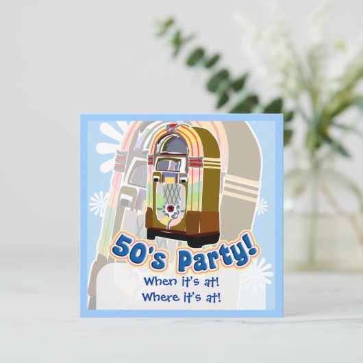 Invitation Cinquante ans (Debout devant)