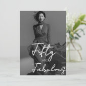 Invitation Cinquante ans et Fabuleux Photo Anniversaire des 5 (Debout devant)