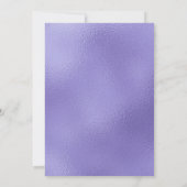 Invitation Cinquante ans et Fabuleux Texte Violet 50e Anniver (Dos)