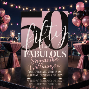 Invitation Cinquante ans et Incroyable Fête d'anniversaire 50