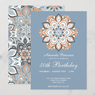 Invitation Cinquante-cinquantième Anniversaire Moderne Elégan
