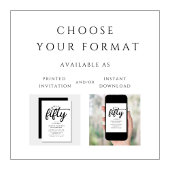 Invitation Cinquante-cinquième anniversaire