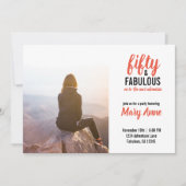 Invitation Cinquante et fabuleuse aventure (Devant)