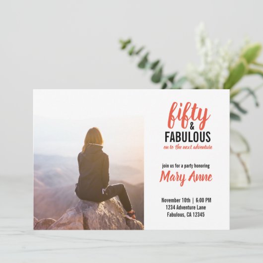 Invitation Cinquante et fabuleuse aventure (Debout devant)