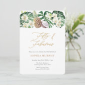 Invitation Cinquante et fabuleuse Jungle 50e fête d'anniversa (Debout devant)