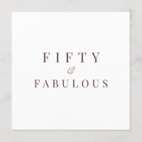 Cinquante et fabuleux 50e anniversaire