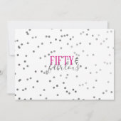 Invitation Cinquante et fabuleux 50e anniversaire fêtes Invit (Dos)