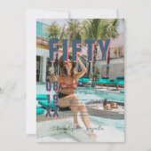 Invitation Cinquante et fabuleux | 50e fête d'anniversaire (Devant)