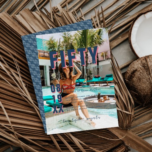 Invitation Cinquante et fabuleux | 50e fête d'anniversaire