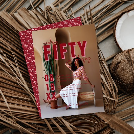 Invitation Cinquante et fabuleux | 50e fête d'anniversaire