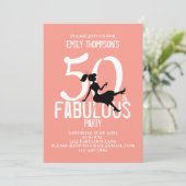 Invitation Cinquante et fabuleux Anniversaire Cocktails moder (Debout devant)