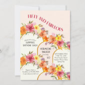Invitation Cinquante et fabuleux arches florales 50e annivers (Devant)