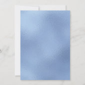Invitation Cinquante et Fabuleux Bleu Poussiéreux Script 50e (Dos)
