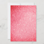 Invitation Cinquante et fabuleux noir et rose Parties scintil (Dos)