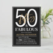 Invitation Cinquante et Fabuleux Script 50e Anniversaire (Debout devant)