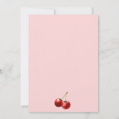 Invitation Cinquante et Incroyable Cherry Martini 50e Anniver (Dos)