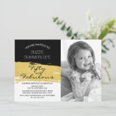 Invitation Cinquante et un fabuleux anniversaire (Debout devant)