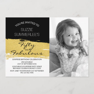 Invitation Cinquante et un fabuleux anniversaire