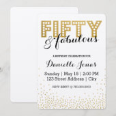 Invitation Cinquante & Fabuleux (Devant / Derrière)