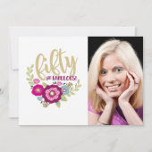 Invitation Cinquante fabuleux 50e anniversaire (Devant)