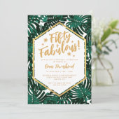 Invitation Cinquante + Fabuleux Tropical Vert 50e Anniversair (Debout devant)
