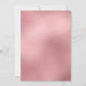 Invitation Cinquante & Fantastique Rose Gold Script 50e Anniv (Dos)